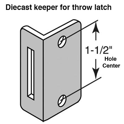 Keeper Throw Latch for Commercial Restrooms - Keeper Throw Latch for Commercial Restrooms