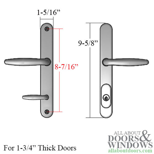 800A Series ADA Compliant Handle, Keyed Active - 800A Series ADA Compliant Handle, Keyed Active