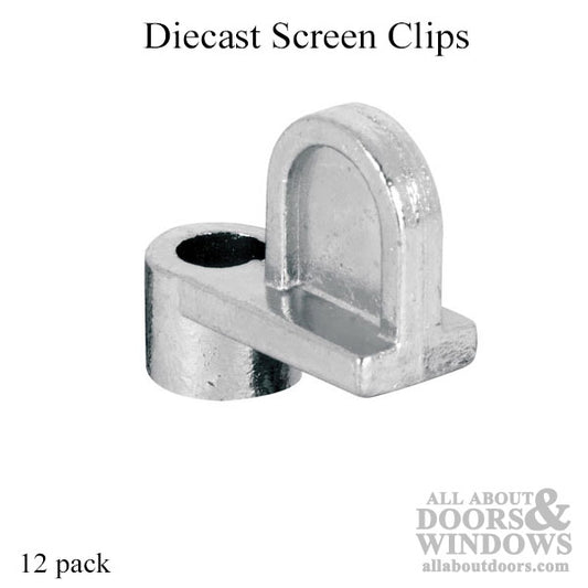 Diecast Screen Clip 1/8” Offset 12 Pack