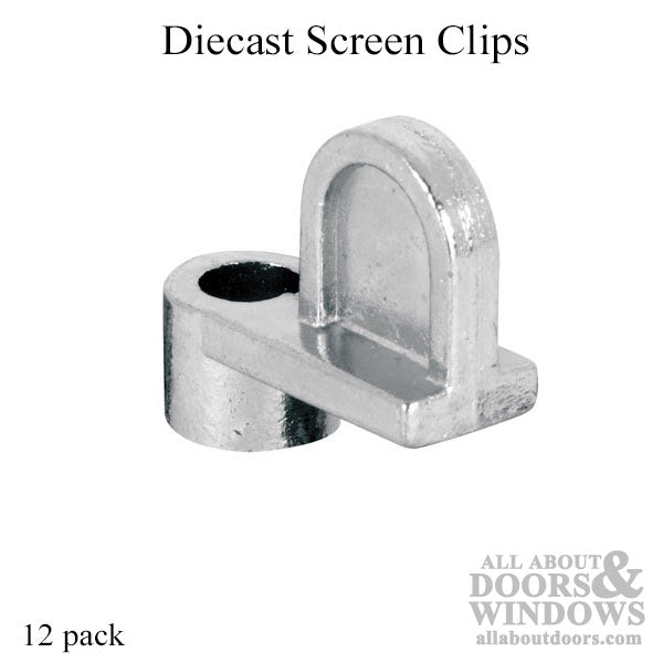 Diecast Screen Clip 1/8” Offset 12 Pack - Diecast Screen Clip 1/8” Offset 12 Pack