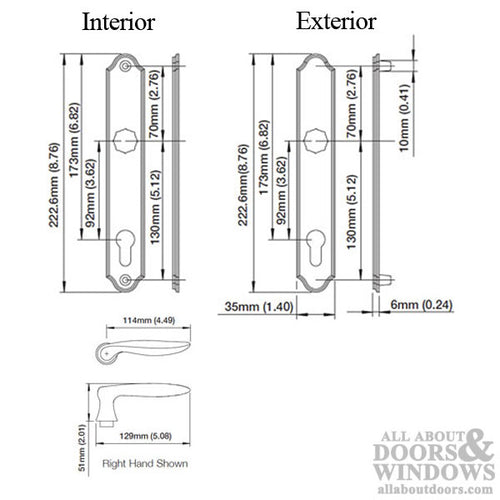 Hoppe Toronto M1020/374N, Active|Keyed - Brushed/Satin Nickel - Hoppe Toronto M1020/374N, Active|Keyed - Brushed/Satin Nickel