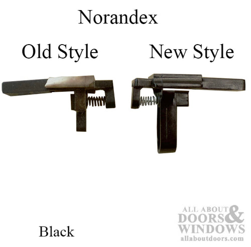 Sash Retainer, Norandex Window Tilt Latch, Pair - Black - Sash Retainer, Norandex Window Tilt Latch, Pair - Black