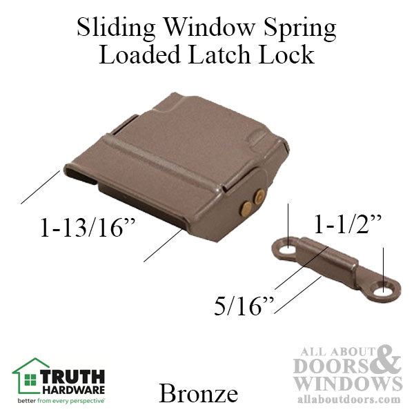 Discontinued - Lock - Vinyl and Aluminum Sash Hardware, Steel - Bronze - Discontinued - Lock - Vinyl and Aluminum Sash Hardware, Steel - Bronze