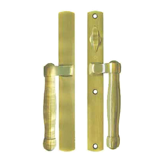 HOPPE HLS 9000 Sliding Door Handle Set Active Non-Keyed Outside Resista Brass