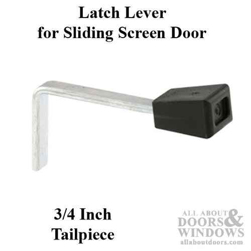 Latch Lever - Sliding Patio Door, 3/4 inch Tailpiece, Steel - Latch Lever - Sliding Patio Door, 3/4 inch Tailpiece, Steel