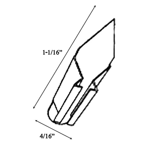 Andersen Grille Clip / Notch Fastener - White - Andersen Grille Clip / Notch Fastener - White
