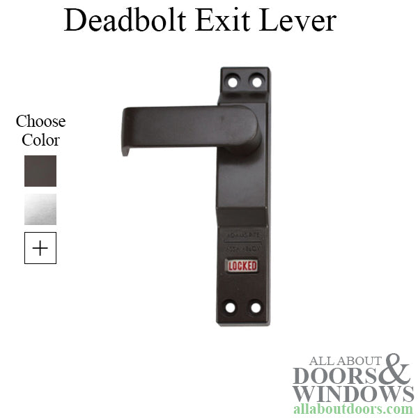 Adams Rite MS Deadbolt Exit Lever - Adams Rite MS Deadbolt Exit Lever