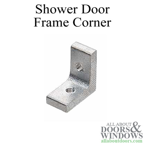 Shower Door Frame Corners With Screws -  7/16 Inch by  7/8 Inch - Shower Door Frame Corners With Screws -  7/16 Inch by  7/8 Inch
