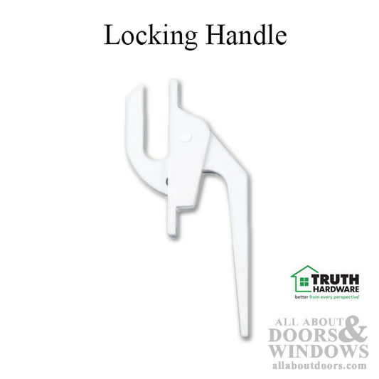 Locking Handle, Casement 2-3/8 screw spacing - White