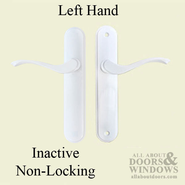 Passive Marvin Integrity Cambridge Hinged Door Hardware LH - White - Passive Marvin Integrity Cambridge Hinged Door Hardware LH - White