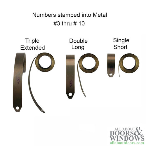 Double Coil Weights Range From 5 - 8 Pounds - Alside Windows - Double Coil Weights Range From 5 - 8 Pounds - Alside Windows