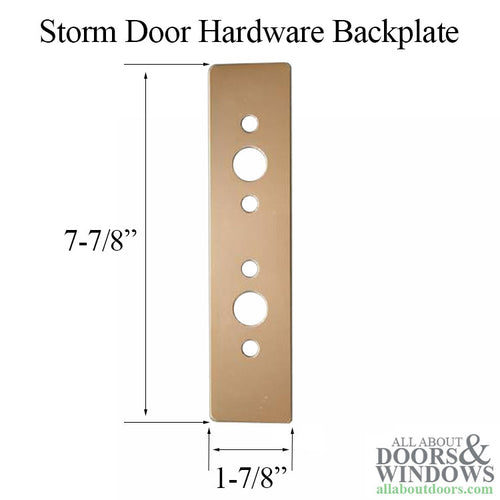 Backplate for Storm Door Hardware - Backplate for Storm Door Hardware