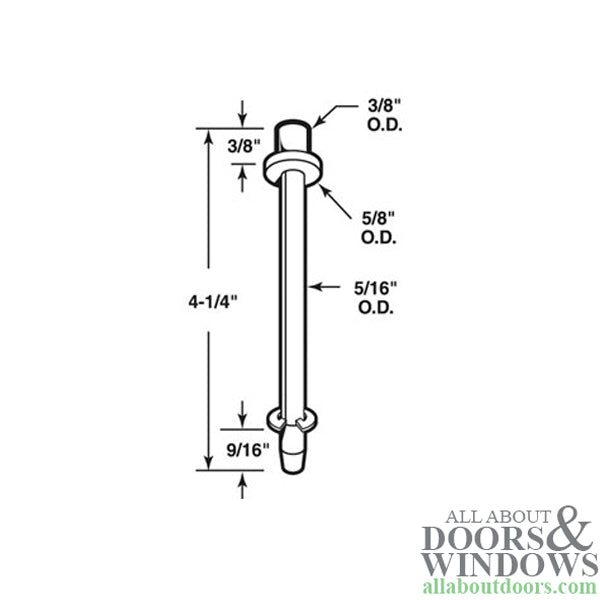 Pivot Rod, 5/16, Top - Pivot Rod, 5/16, Top