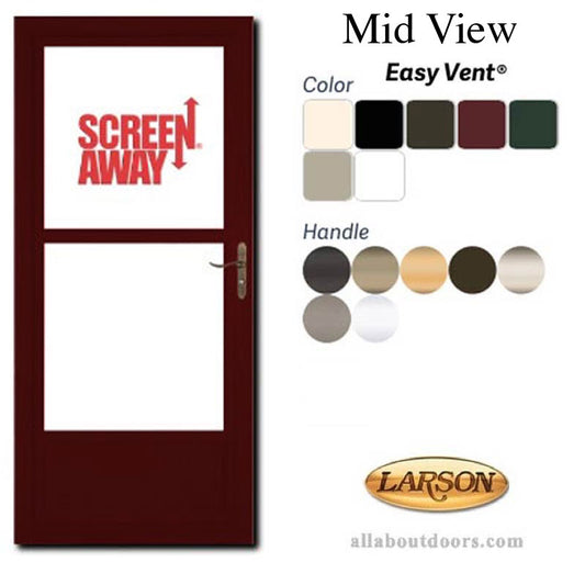 Fullview Storm Door Easy Vent® Clear Glass with Retractable Screen Away