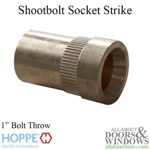 HOPPE Socket Strike Plate for Shootbolt Multipoint Lock Brass - HOPPE Socket Strike Plate for Shootbolt Multipoint Lock Brass