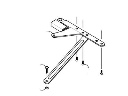 Peachtree Ariel Egress Bottom Right Hand Casement Hinge - Peachtree Ariel Egress Bottom Right Hand Casement Hinge