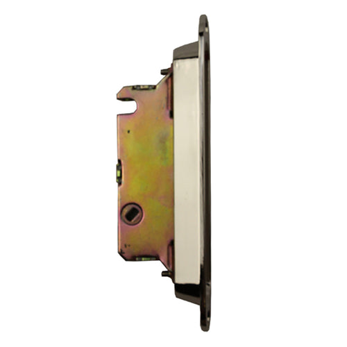 Mortise Lock and Trim Plate with 45 Degree Slot for Sliding Polished Chrome - Mortise Lock and Trim Plate with 45 Degree Slot for Sliding Polished Chrome