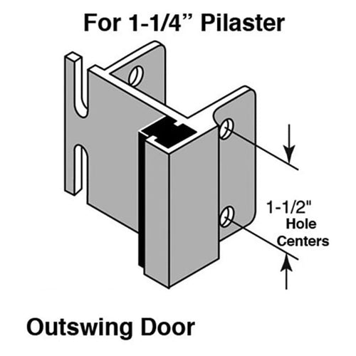 Outswing Door Strike Plate Keeper 1.5 Inch - Outswing Door Strike Plate Keeper 1.5 Inch