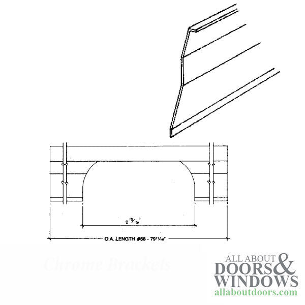 Andersen Interlock Weatherstrip Stationary 3 Panel Right Hand White - Andersen Interlock Weatherstrip Stationary 3 Panel Right Hand White