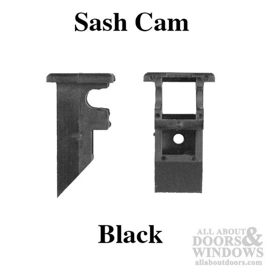 Sash Cam Single Hung, Plastic - Black