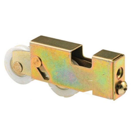 Sliding Patio Door Roller With Dual 1.25 Inch Nylon Wheel Open Top Housing