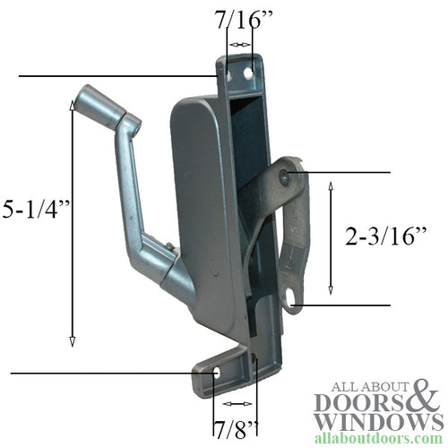 Awning Operator for Ware Windows - Left - Aluminum - Awning Operator for Ware Windows - Left - Aluminum