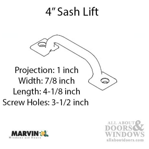 Marvin Sash Lift, Single Hung or Double Hung Window - Marvin Sash Lift, Single Hung or Double Hung Window