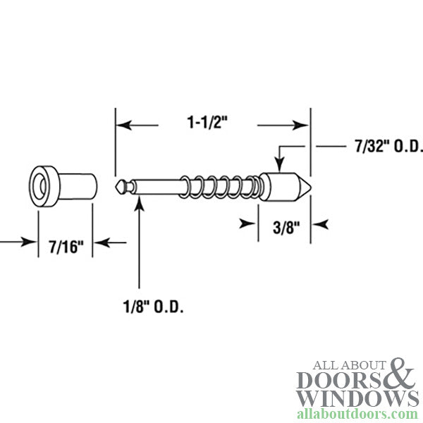 Spring Loaded Plunger Latches 1-1/2