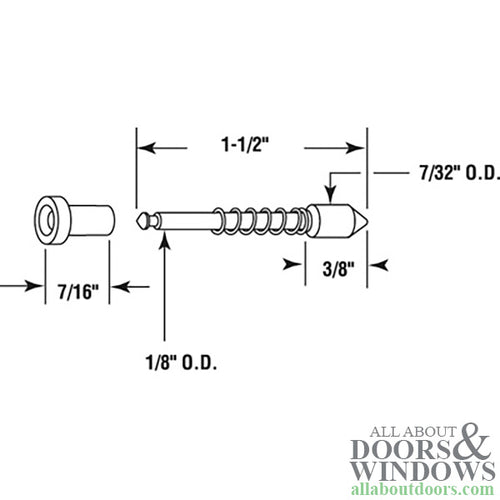 Spring Loaded Plunger Latches 1-1/2