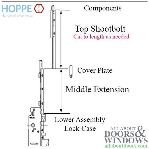 16mm Manual Top Extension, Shootbolt 24.61