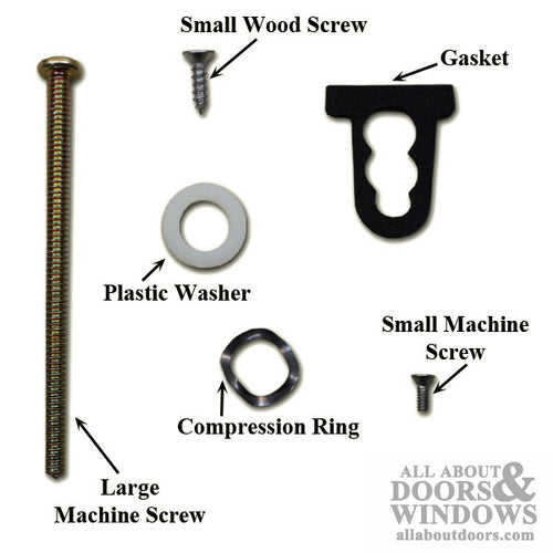 Sliding Door Handle Screw Package - 3-1/4