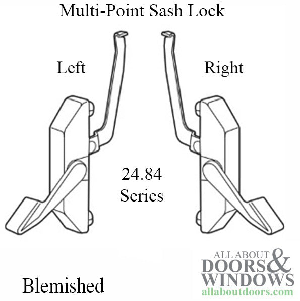 Maxim Multi-Point Sash Lock, Left Hand - Blemished - Maxim Multi-Point Sash Lock, Left Hand - Blemished