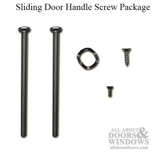 Sliding Door Handle Screw Package - 3" Machine