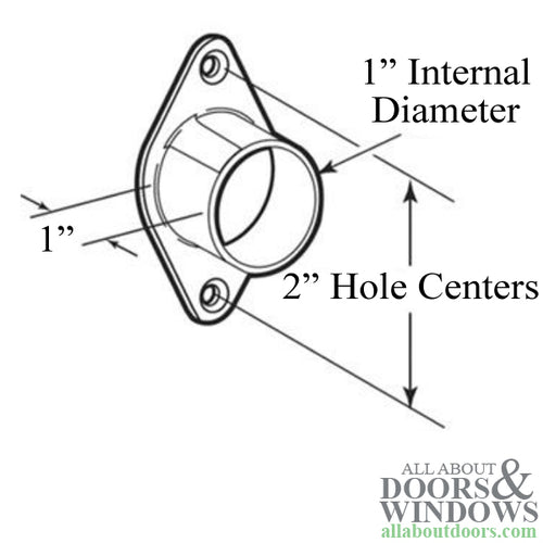 Curtain Rod Bracket - 1 Inch - 2 Pack - Curtain Rod Bracket - 1 Inch - 2 Pack