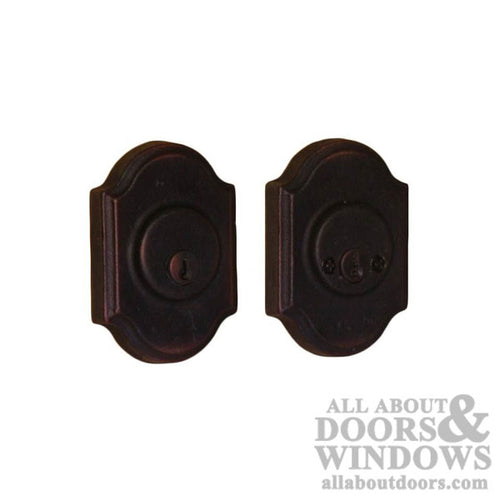 Weslock Premiere Double Cylinder Deadbolt w/ Adjustable Backset & Deadbolt Strike Oil Rubbed Bronze - Weslock Premiere Double Cylinder Deadbolt w/ Adjustable Backset & Deadbolt Strike Oil Rubbed Bronze