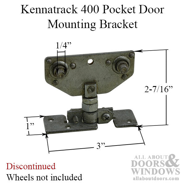 Kennatrack 400  Pocket Door Mounting Bracket - Kennatrack 400  Pocket Door Mounting Bracket