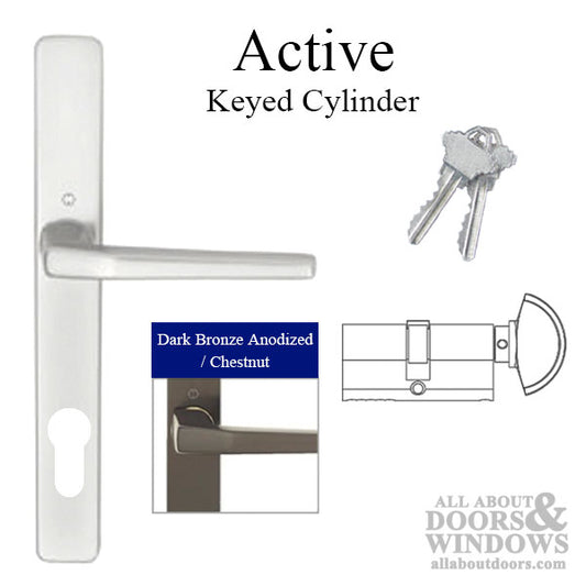 HOPPE Frankfurt A117 / 2246N Active Multipoint Handleset Dark Bronze Anodized Aluminum