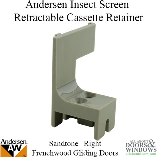 Andersen Frenchwood Gliding Doors - Cassette Retainer - Insect Screen Retractable - RH