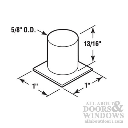 Self-Adhesive Pull for Sliding Doors Clear Acrylic - Self-Adhesive Pull for Sliding Doors Clear Acrylic