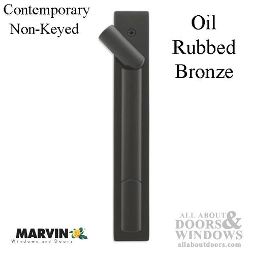 Marvin Contemporary Non-Keyed Handle, Ultimate Sliding French Door - Oil Rubbed Bronze, PVD - Marvin Contemporary Non-Keyed Handle, Ultimate Sliding French Door - Oil Rubbed Bronze, PVD