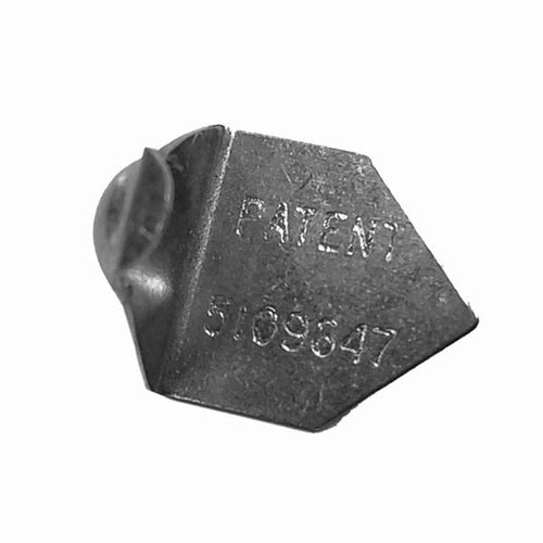 Flat Base Clip, Metal, Teardrop - Pack of 10 - Flat Base Clip, Metal, Teardrop - Pack of 10