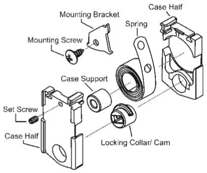 Mounting Bracket, Small 59/64 - White - Mounting Bracket, Small 59/64 - White