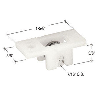 Roller Assembly (Grooved) - Sliding Windows, Nylon / Steel - Roller Assembly (Grooved) - Sliding Windows, Nylon / Steel