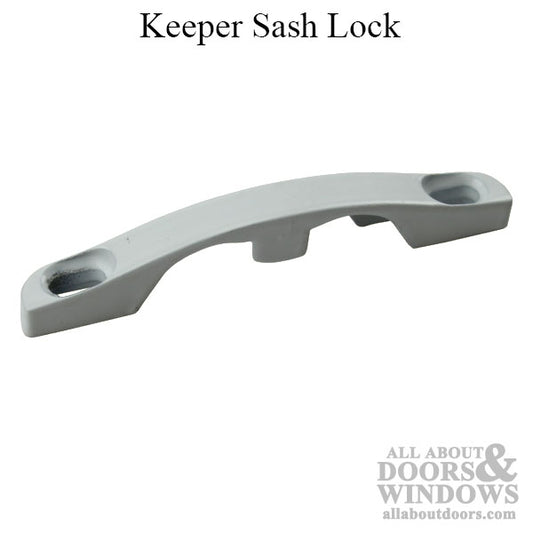 Keeper, Sash Lock 2-1/16 Screw Holes - White