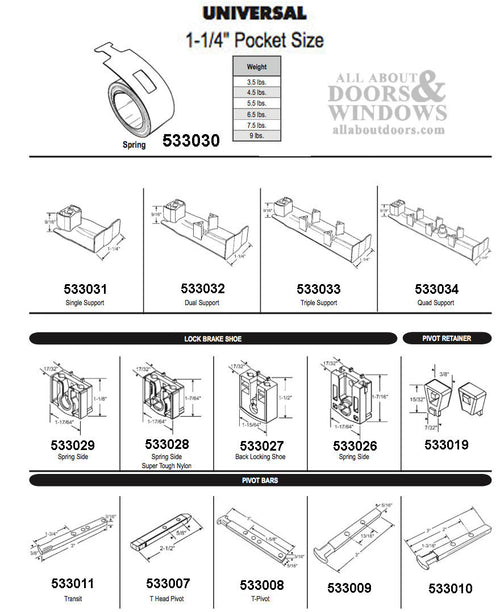 Brake Shoe 1-1/4 Pocket, pivot lock, Heavy Duty, Super Tough Material - Brake Shoe 1-1/4 Pocket, pivot lock, Heavy Duty, Super Tough Material