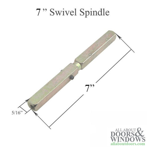 Swivel spindle 5/16 x 7