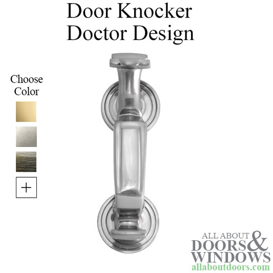 Doctors Door Knocker 8" - Choose Color