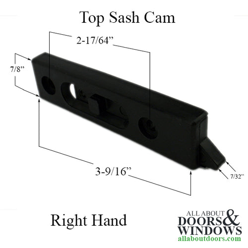 Top Sash Cam Assembly, Calco Aluminum co. - RH - Top Sash Cam Assembly, Calco Aluminum co. - RH