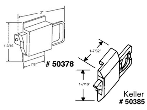 tilt in window Finger latch, Part Slides ON,  Each - black - tilt in window Finger latch, Part Slides ON,  Each - black