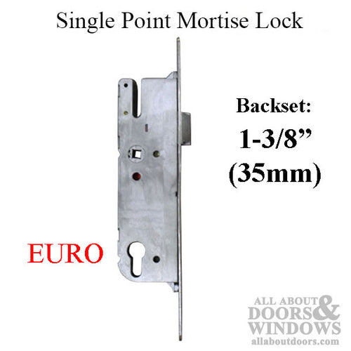 G-U Monolock 35/92 Euro Single Point Mortise Lock (SPL) - Stainless Steel - G-U Monolock 35/92 Euro Single Point Mortise Lock (SPL) - Stainless Steel